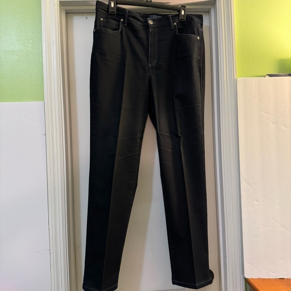 Bandolino Slightly Tapered Leg Black Jeans